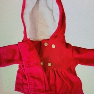 Red Kids Hooded Jacket
